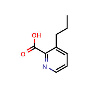 Chemical structure of 3-propylpicolinic acid , CAS 102879-48-1, AChemBlock X206359