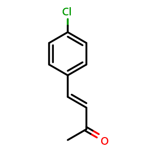 Chemical structure of 4-(4-Chlorophenyl)but-3-en-2-one , CAS 3160-40-5, AChemBlock X206416