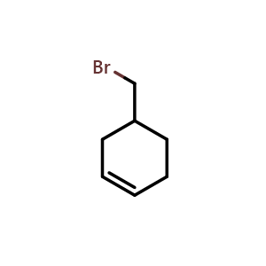 Chemical structure of 4-(Bromomethyl)-1-cyclohexene , CAS 34960-41-3, AChemBlock X206440