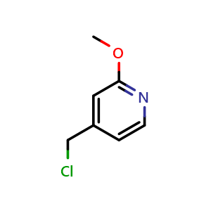 Chemical structure of 4-(chloromethyl)-2-methoxy-pyridine , CAS 355013-79-5, AChemBlock X206446