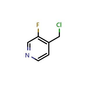 Chemical structure of 4-(chloromethyl)-3-fluoro-pyridine , CAS 1060802-36-9, AChemBlock X206448