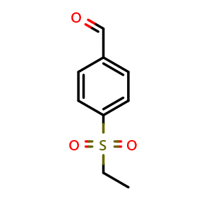 Chemical structure of 4-(Ethylsulfonyl)benzaldehyde , CAS 50899-03-1, AChemBlock X206459