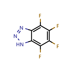 Chemical structure of 4,5,6,7-Tetrafluoro-1H-benzo[d][1,2,3]triazole , CAS 26888-72-2, AChemBlock X206511
