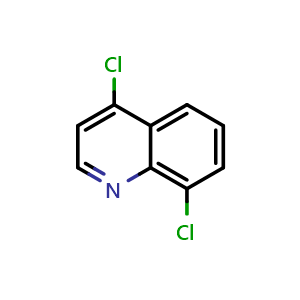 Chemical structure of 4,8-Dichloroquinoline , CAS 21617-12-9, AChemBlock X206537