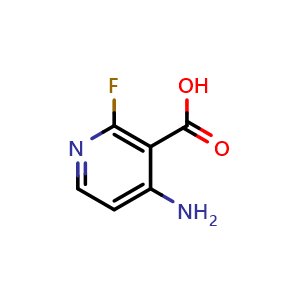 Chemical structure of 4-amino-2-fluoronicotinic acid , CAS 1269293-47-1, AChemBlock X206557