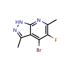 4-bromo-5-fluoro-3,6-dimethyl-1H-pyrazolo[3,4-b]pyridine