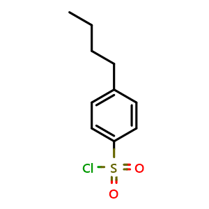 Chemical structure of 4-Butylbenzene-1-sulfonyl chloride , CAS 54997-92-1, AChemBlock X206663