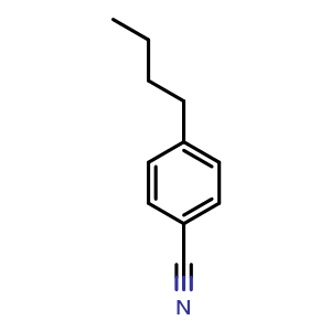Chemical structure of 4-Butylbenzonitrile , CAS 20651-73-4, AChemBlock X206664