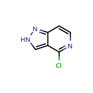 Chemical structure of 4-chloro-2H-pyrazolo[4,3-c]pyridine , CAS 1821250-10-5, AChemBlock X206684