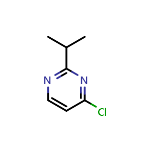 Chemical structure of 4-chloro-2-isopropyl-pyrimidine , CAS 68210-26-4, AChemBlock X206687