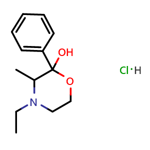 4-ethyl-2-hydroxy-3-methyl-2-phenylmorpholine hydrochloride