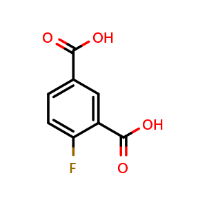 Chemical structure of 4-Fluoroisophthalic acid , CAS 327-95-7, AChemBlock X206759