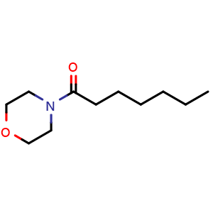 Chemical structure of 4-Heptanoylmorpholine , CAS 18494-67-2, AChemBlock X206764