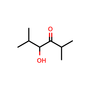 Chemical structure of 4-Hydroxy-2,5-dimethyl-3-hexanone , CAS 815-77-0, AChemBlock X206772