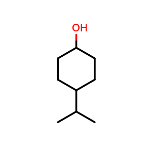 Chemical structure of 4-isopropylcyclohexan-1-ol , CAS 4621-04-9, AChemBlock X206796