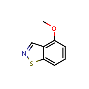 Chemical structure of 4-methoxybenzo[d]isothiazole , CAS 35272-30-1, AChemBlock X206808