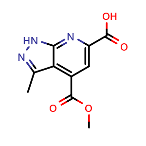 4-methoxycarbonyl-3-methyl-1H-pyrazolo[3,4-b]pyridine-6-carboxylic acid