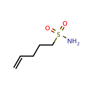 Chemical structure of 4-Pentene-1-sulfonamide , CAS 245368-50-7, AChemBlock X206843