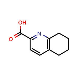 Chemical structure of 5,6,7,8-tetrahydro-2-quinolinecarboxylic acid , CAS 197007-84-4, AChemBlock X206924