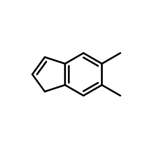 Chemical structure of 5,6-dimethyl-1H-indene , CAS 22430-63-3, AChemBlock X206939