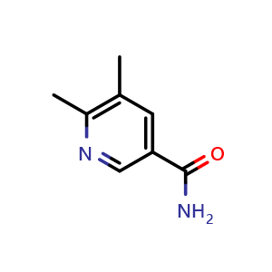 Chemical structure of 5,6-Dimethylpyridine-3-carboxamide , CAS 1379108-53-8, AChemBlock X206941