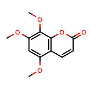Chemical structure of 5,7,8-Trimethoxycoumarin , CAS 60796-65-8, AChemBlock X206943