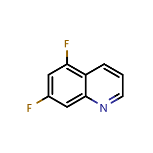 Chemical structure of 5,7-Difluoroquinoline , CAS 34522-72-0, AChemBlock X206948