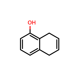 Chemical structure of 5,8-dihydronaphthalen-1-ol , CAS 27673-48-9, AChemBlock X206954