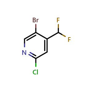 5-bromo-2-chloro-4-(difluoromethyl)pyridine