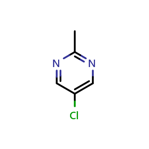 Chemical structure of 5-chloro-2-methyl-pyrimidine , CAS 54198-89-9, AChemBlock X207087