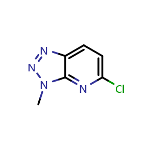 Chemical structure of 5-chloro-3-methyl-3H-[1,2,3]triazolo[4,5-b]pyridine , CAS 1353777-54-4, AChemBlock X207094