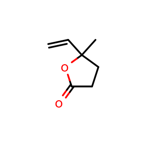 Chemical structure of 5-Ethenyldihydro-5-methyl-2(3H)-furanone , CAS 1073-11-6, AChemBlock X207105