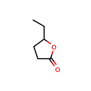 Chemical structure of 5-ethyldihydrofuran-2(3H)-one , CAS 2865-82-9, AChemBlock X207109