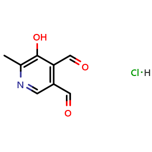 5-Hydroxy-6-methyl-3,4-pyridinedicarboxaldehyde hydrochloride