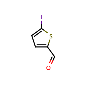 Chemical structure of 5-iodothiophene-2-carbaldehyde , CAS 5370-19-4, AChemBlock X207147