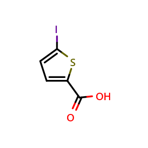 Chemical structure of 5-Iodothiophene-2-carboxylic acid , CAS 60166-85-0, AChemBlock X207148