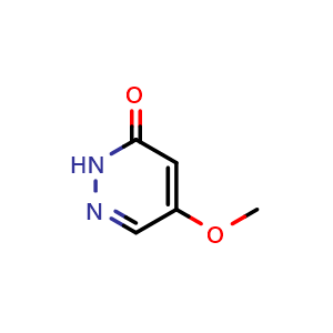 Chemical structure of 5-methoxypyridazin-3(2H)-one , CAS 123696-01-5, AChemBlock X207161