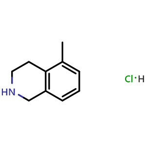 Chemical structure of 5-methyl-1,2,3,4-tetrahydroisoquinoline hydrochloride , CAS 41565-80-4, AChemBlock X207167