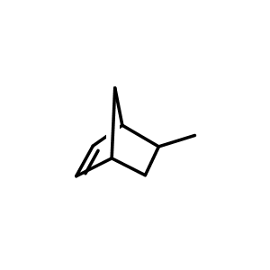 Chemical structure of 5-methylbicyclo(2.2.1)hept-2-ene , CAS 822-96-8, AChemBlock X207180