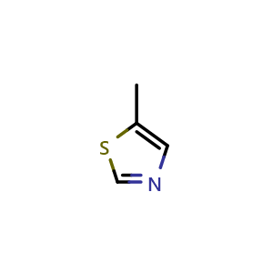 Chemical structure of 5-methylthiazole , CAS 3581-89-3, AChemBlock X207188