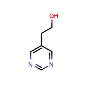 Chemical structure of 5-Pyrimidineethanol , CAS 875251-47-1, AChemBlock X207207