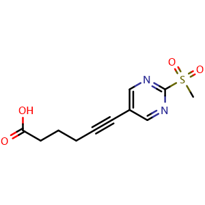6-(2-methylsulfonylpyrimidin-5-yl)hex-5-ynoic acid