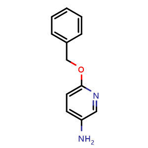 Chemical structure of 6-(Benzyloxy)pyridin-3-amine , CAS 75926-65-7, AChemBlock X207224