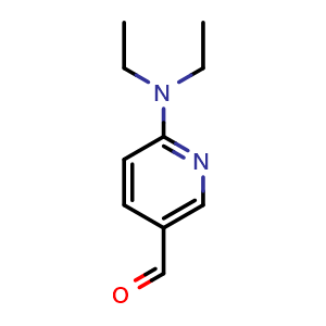 Chemical structure of 6-(Diethylamino)nicotinaldehyde , CAS 578726-67-7, AChemBlock X207227
