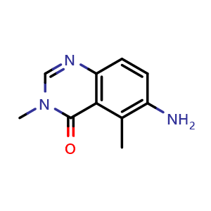 Chemical structure of 6-amino-3,5-dimethylquinazolin-4(3H)-one , CAS 2573783-01-2, AChemBlock X207255