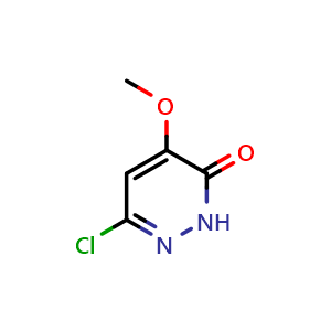 Chemical structure of 6-chloro-4-methoxypyridazin-3(2H)-one , CAS 952569-55-0, AChemBlock X207364