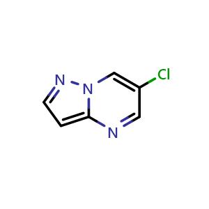 Chemical structure of 6-chloropyrazolo[1,5-a]pyrimidine , CAS 2024538-64-3, AChemBlock X207386