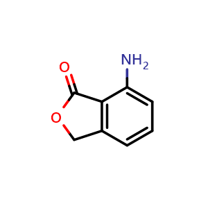 Chemical structure of 7-aminoisobenzofuran-1(3H)-one , CAS 3883-64-5, AChemBlock X207488