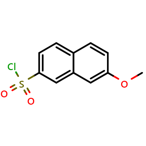 Chemical structure of 7-Methoxynaphthalene-2-sulfonyl chloride , CAS 56875-60-6, AChemBlock X207581