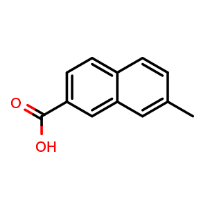 Chemical structure of 7-methyl-2-naphthalenecarboxylic acid , CAS 5159-64-8, AChemBlock X207586